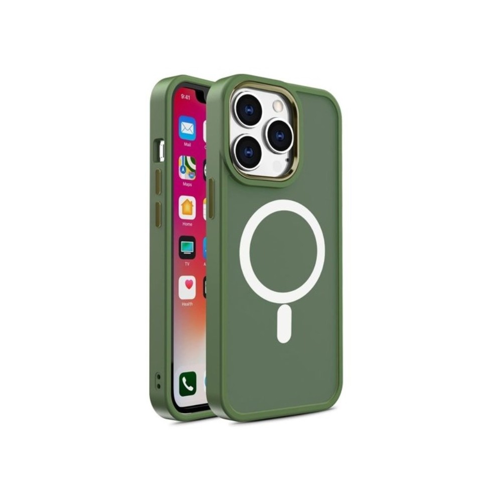 Калъф fixGuard Color Matte Magsafe за iPhone 15 Pro, Green