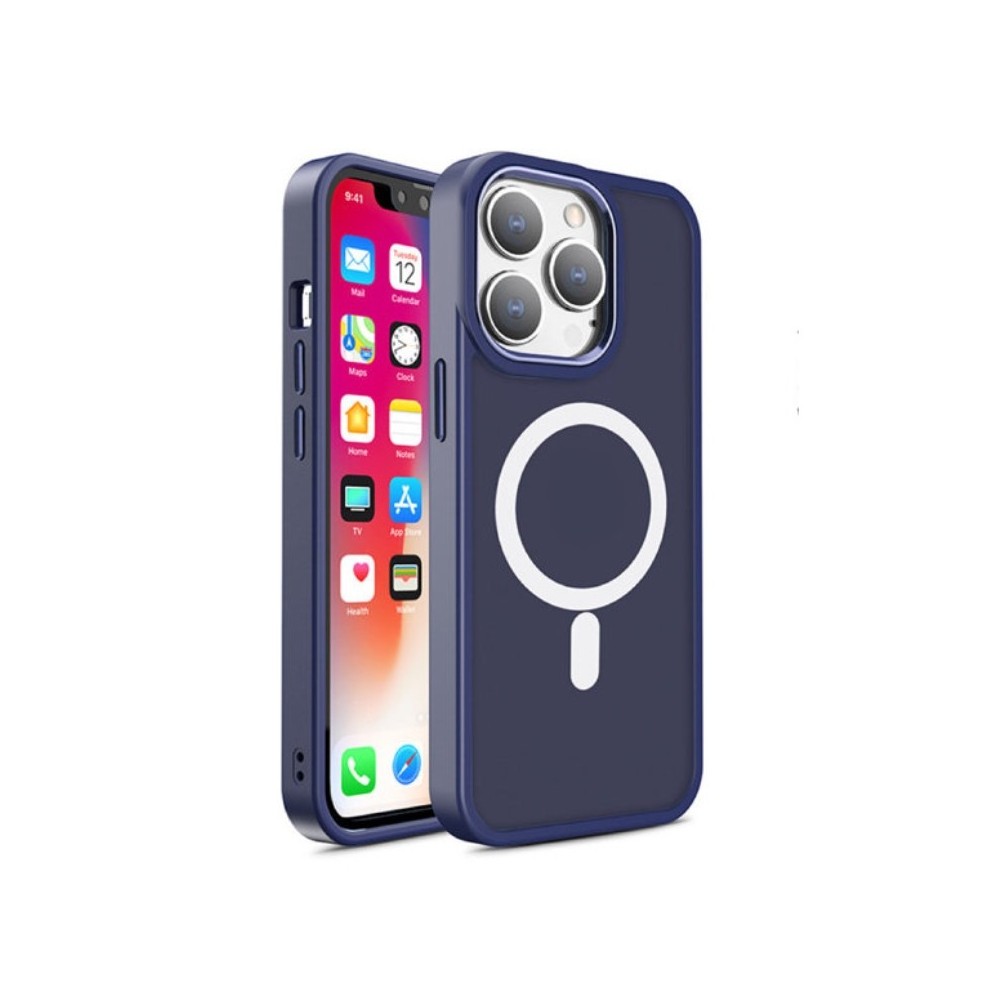 Калъф fixGuard Color Matte Magsafe за iPhone 15 Pro, Navy Blue