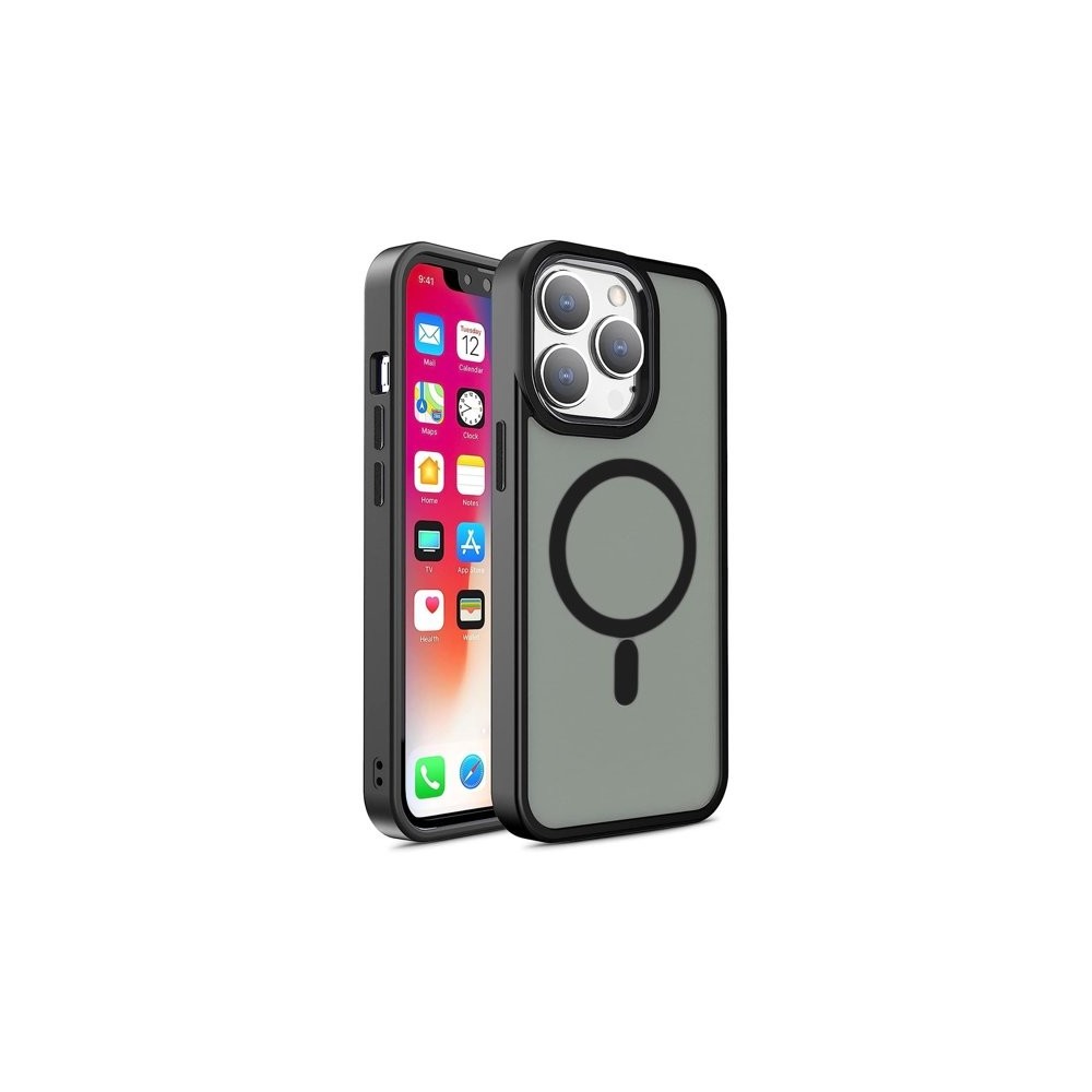 Калъф fixGuard Color Matte Magsafe за iPhone 15 Pro, Black