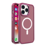 Калъф fixGuard Color Matte Magsafe за iPhone 15 Plus, Burgundy