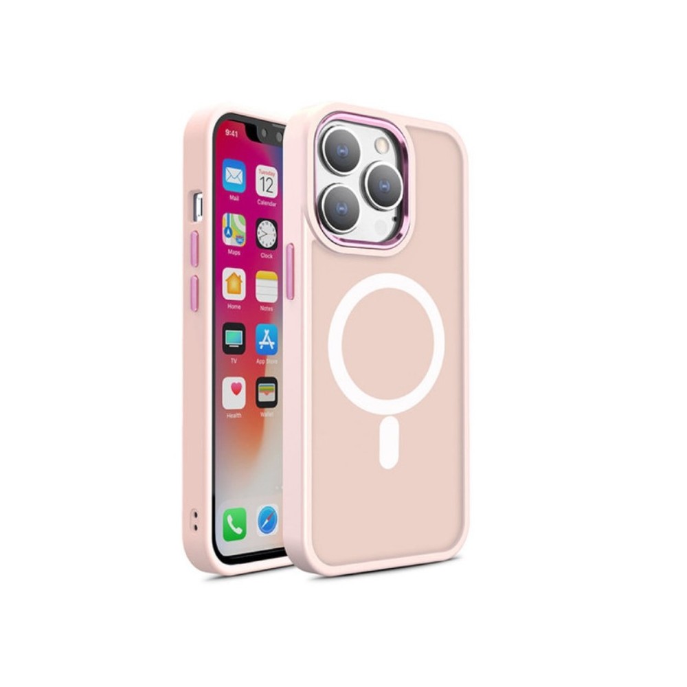 Калъф fixGuard Color Matte Magsafe за iPhone 15 Plus, Pink
