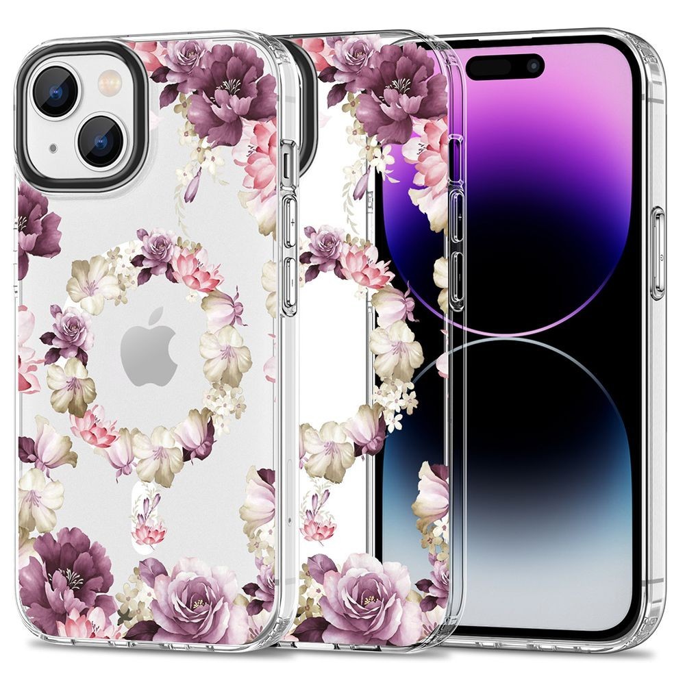 Калъф Tech-Protect MaGood Magsafe За iPhone 15, Rose Floral