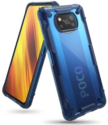 Калъф RINGKE FUSION X за XIAOMI POCO X3 PRO/X3 NFC, Space blue