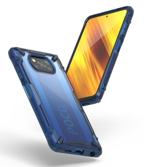 Калъф RINGKE FUSION X за XIAOMI POCO X3 PRO/X3 NFC, Space blue