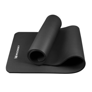 Wozinsky Gymnastic Non Slip Mat висококачественa постелка за йогa, Черен