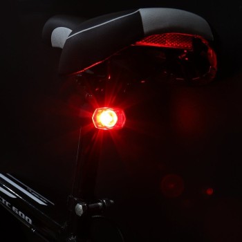 Wozinsky Rear Bicycle Light microUSB Charged XC-186, задна лампа с вградена батерия за колело