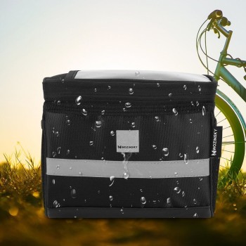 Wozinsky Bicycle Handlebar Bag 2L - универсален калъф за кормилото на колело, Черен