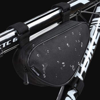 Wozinsky Bicycle Frame Bag 1.5 L - универсален калъф за рамката на колело, Черен