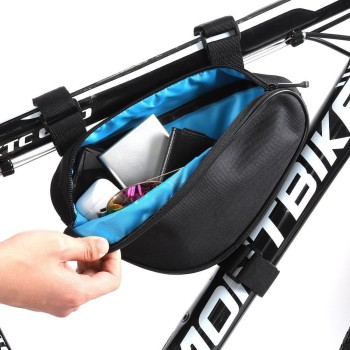 Wozinsky Bicycle Frame Bag 1.5 L - универсален калъф за рамката на колело, Черен