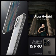 Калъф Spigen Ultra Hybrid за iPhone 15 Pro Max, Frosted Clear