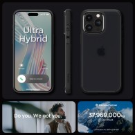 Калъф Spigen Ultra Hybrid за iPhone 15 Pro Max, Frosted Black