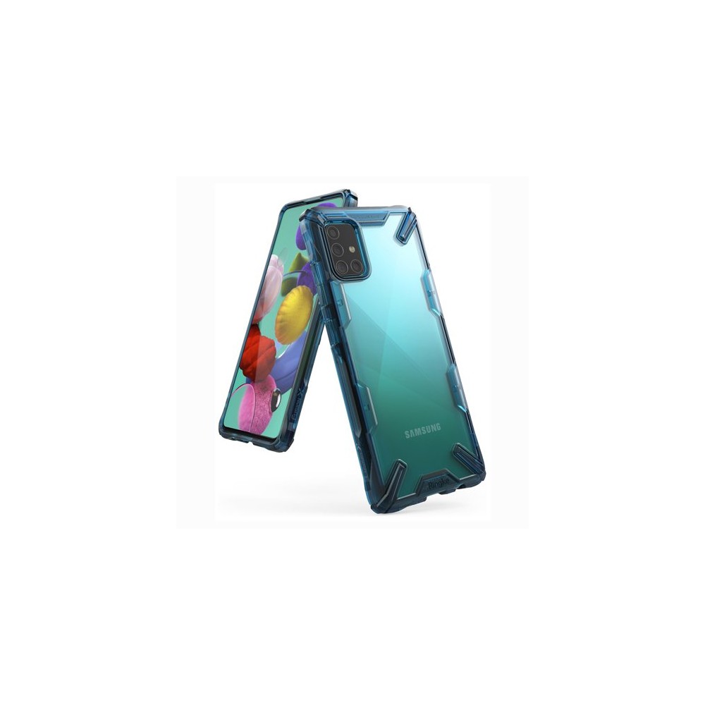 Удароустойчив хибриден кейс Ringke Fusion X за Samsung Galaxy A51, Син