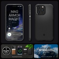Калъф Spigen Mag Armor Magsafe за iPhone 15 Pro Max, Matte Black