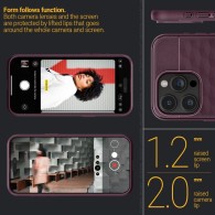Калъф Spigen Caseology Parallax Magsafe за iPhone 15 Pro Max, Burgundy