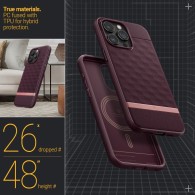 Калъф Spigen Caseology Parallax Magsafe за iPhone 15 Pro Max, Burgundy