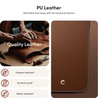 Калъф Spigen Cyrill Kajuk Mag Magsafe за iPhone 15 Pro, Saddle Brown