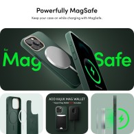 Калъф Spigen Cyrill Kajuk Mag Magsafe за iPhone 15 Pro, Forest Green