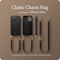 Калъф Spigen Cyrill Classic Charm Mag Magsafe за iPhone 15 Pro, Black
