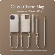 Калъф Spigen Cyrill Classic Charm Mag Magsafe за iPhone 15 Pro, Cream