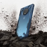 Удароустойчив хибриден кейс Ringke Fusion X за OnePlus 7T Pro, Син