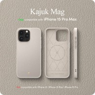 Калъф Spigen Cyrill Kajuk Mag Magsafe за iPhone 15 Pro Max, Cream