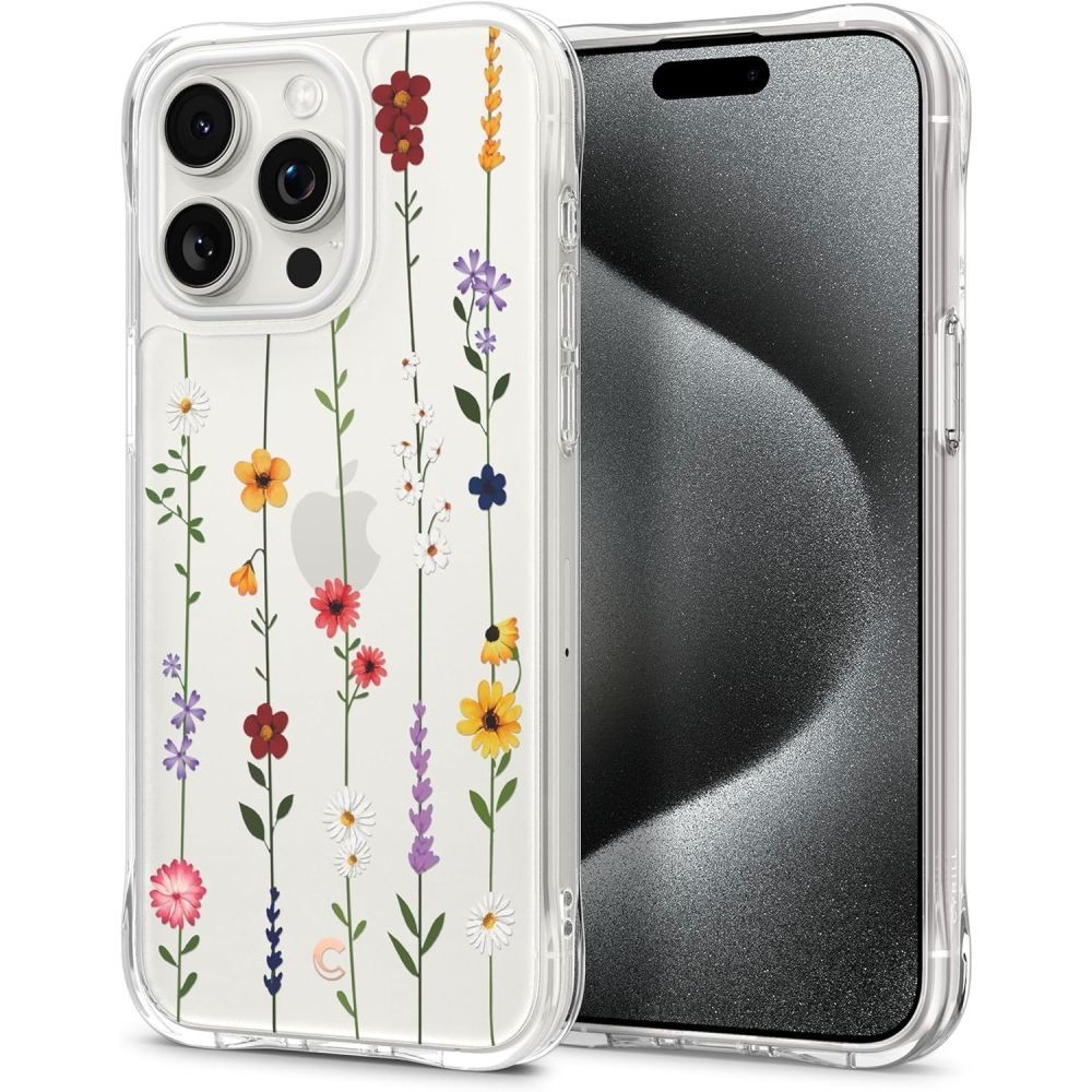 Калъф Spigen Cyrill Cecile за iPhone 15 Pro Max, Flower Garden