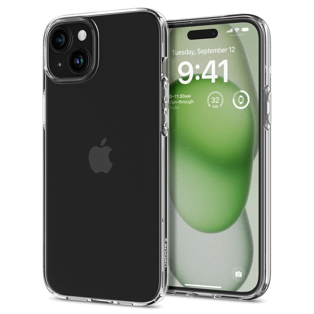 Калъф Spigen Liquid Crystal за iPhone 15 Plus, Crystal Clear