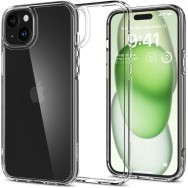 Калъф Spigen Ultra Hybrid за iPhone 15 Plus, Crystal Clear