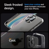 Калъф Spigen Ultra Hybrid за iPhone 15 Pro, Frosted Clear