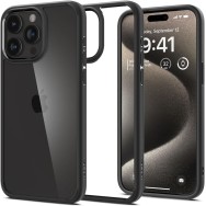 Калъф Spigen Ultra Hybrid за iPhone 15 Pro, Matte Black