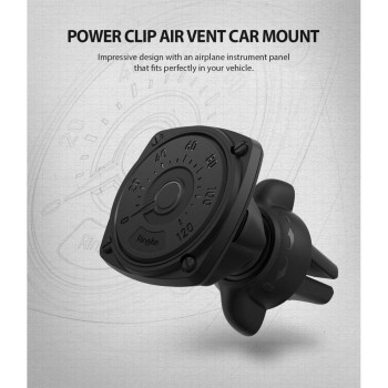 Поставка RINGKE POWER CLIP AIR VENT MAGNETIC CAR MOUNT HOLDER, Черен
