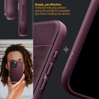 Калъф Spigen Caseology Parallax Magsafe за iPhone 15 Pro, Burgundy