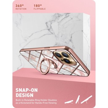 Калъф SUPCASE IBLSN COSMO SNAP за IPHONE 13 PRO, Marble pink
