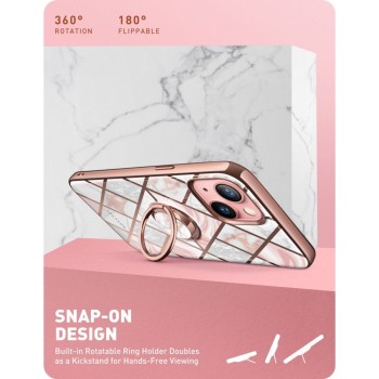 Калъф SUPCASE IBLSN COSMO SNAP за IPHONE 13, Marble pink