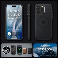 Калъф Spigen Ultra Hybrid Mag Magsafe за iPhone 15 Pro, Frost Black