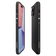 Калъф Spigen Liquid Air за iPhone 15, Matte Black