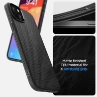 Калъф Spigen Liquid Air за iPhone 15, Matte Black