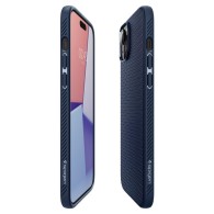 Калъф Spigen Liquid Air за iPhone 15, Navy Blue