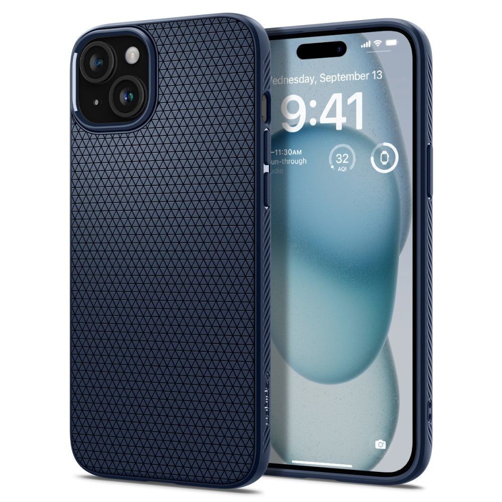 Калъф Spigen Liquia Air за iPhone 15, Navy Blue