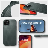 Калъф Spigen Liquid Air за iPhone 15, Аbyss Green