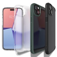 Калъф Spigen Ultra Hybrid за iPhone 15, Frost Black