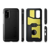 Spigen Tough Armor хибриден кейс с най-висока степен на защита Tech за Samsung Galaxy S20, Black