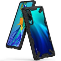 Удароустойчив хибриден кейс Ringke Fusion X за Huawei P30, Черен