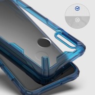 Удароустойчив хибриден кейс Ringke Fusion X за Huawei P Smart 2019, Син