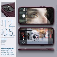 Калъф Spigen Caseology Parallax Magsafe за iPhone 15, Burgundy