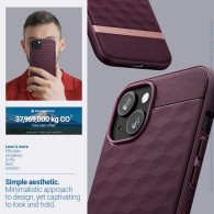 Калъф Spigen Caseology Parallax Magsafe за iPhone 15, Burgundy