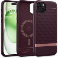Калъф Spigen Caseology Parallax Magsafe за iPhone 15, Burgundy