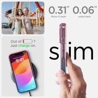 Калъф Spigen Liquid Crystal за iPhone 15, Crystal Gradation Pink