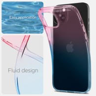 Калъф Spigen Liquid Crystal за iPhone 15, Crystal Gradation Pink