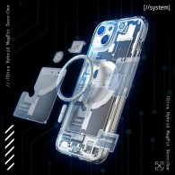 Калъф Spigen Ultra Hybrid Mag Magsafe за iPhone 15 Plus, Zero One Edition White